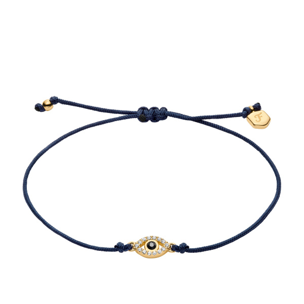 Deze prachtige armband, modelnummer JA7312710, voegt een vleugje verfijning en mystiek toe aan elke look. De FOSSIL Sutton Navy Evil Eye armband valt binnen de categorie 'Jewel' en is specifiek een 'Bracelet'. Kenmerkend voor dit sieraad is de goudkleurige afwerking die een tijdloze elegantie uitstraalt, terwijl het 'Evil Eye' element een uniek en betekenisvol detail toevoegt.