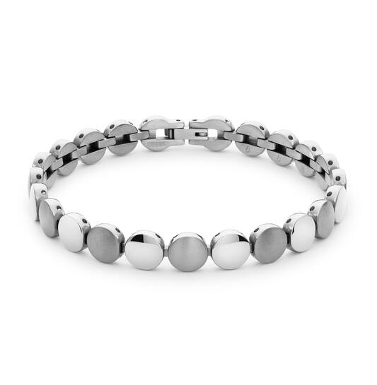 Boccia Titanium 03061-01 Armband 20cm
Deze unieke titanium armband van Boccia Titanium is een mooie toevoeging aan je sieradencollectie! Wat deze titanium armband uniek maakt, is dat het allemaal ronde halfbolle gladde schakels aan elkaar verbonden zijn. Een chique geheel. De lengte is 20cm. Combineer de armband met het bijpassende collier en oorbellen voor een complete look.

HET MERK
Boccia Titanium is het titanium merk van Nederland, dat zijn oorsprong in Duitsland vindt en is opgericht in het jaar 1992. Ontwikkeld door internationale ontwerpers. Alle titanium componenten van de BOCCIA TITANIUM collectie zijn gemaakt van 99,7% puur titanium; het bijzondere materiaal. Het is licht in gewicht, neemt de temperatuur van de huid aan en is zeer huidvriendelijk. Bovendien is het corrosie- en temperatuurbestendig.

SPECIFICATIES
- Armband
- Puur titanium
- Glanzend
- 20cm
