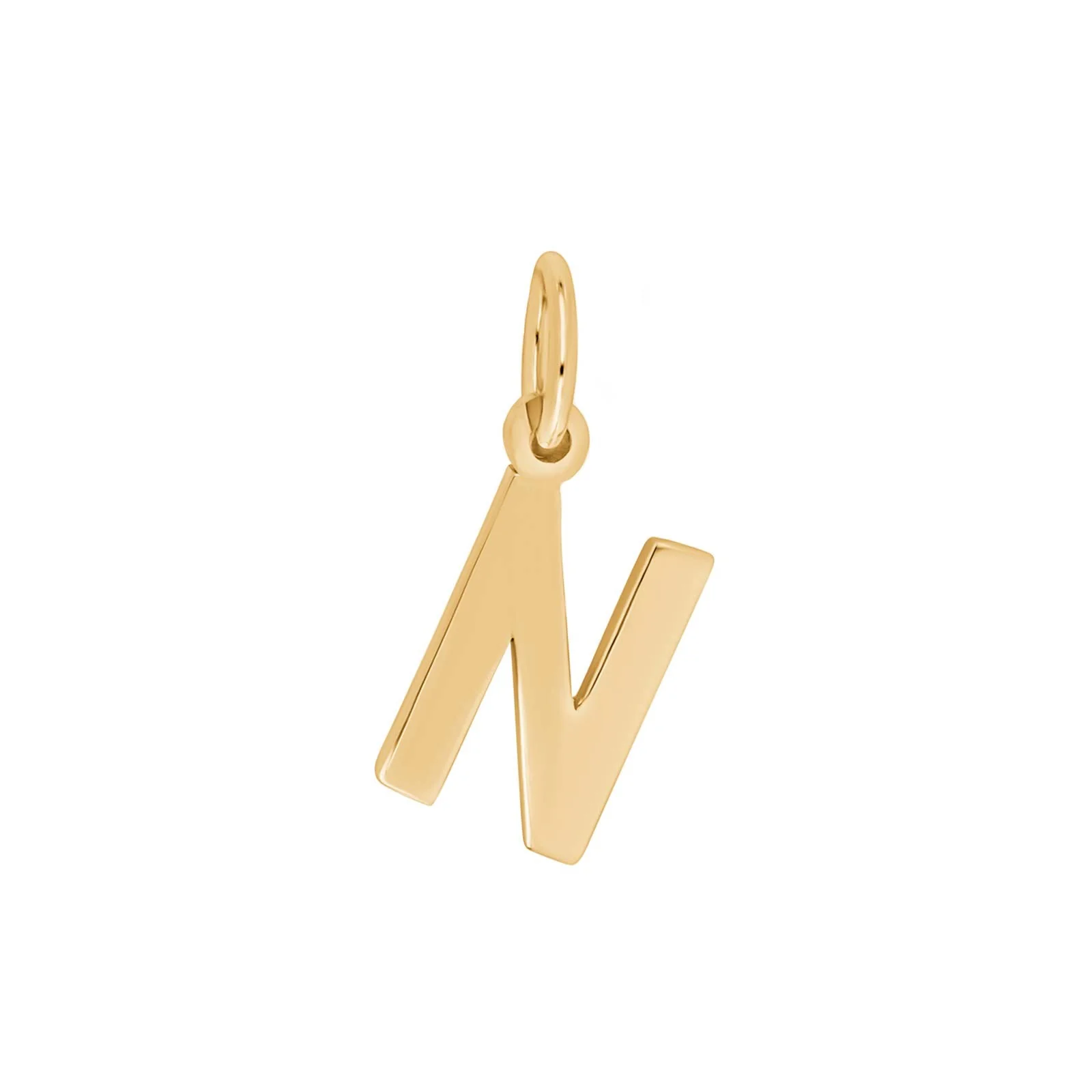 Der 14kt. Goldanh&auml;nger Buchstabe - N ist ein eleganter Schmuckanh&auml;nger aus 14-kar&auml;tigem Gold. Ideal f&uuml;r Halsketten, verleiht er jedem Outfit eine pers&ouml;nliche Note. Tragen Sie ihn am besten an einer feinen Gold- oder Silberkette, um die Sch&ouml;nheit des Anh&auml;ngers hervorzuheben. Perfekt als Geschenk oder f&uuml;r den t&auml;glichen Gebrauch.