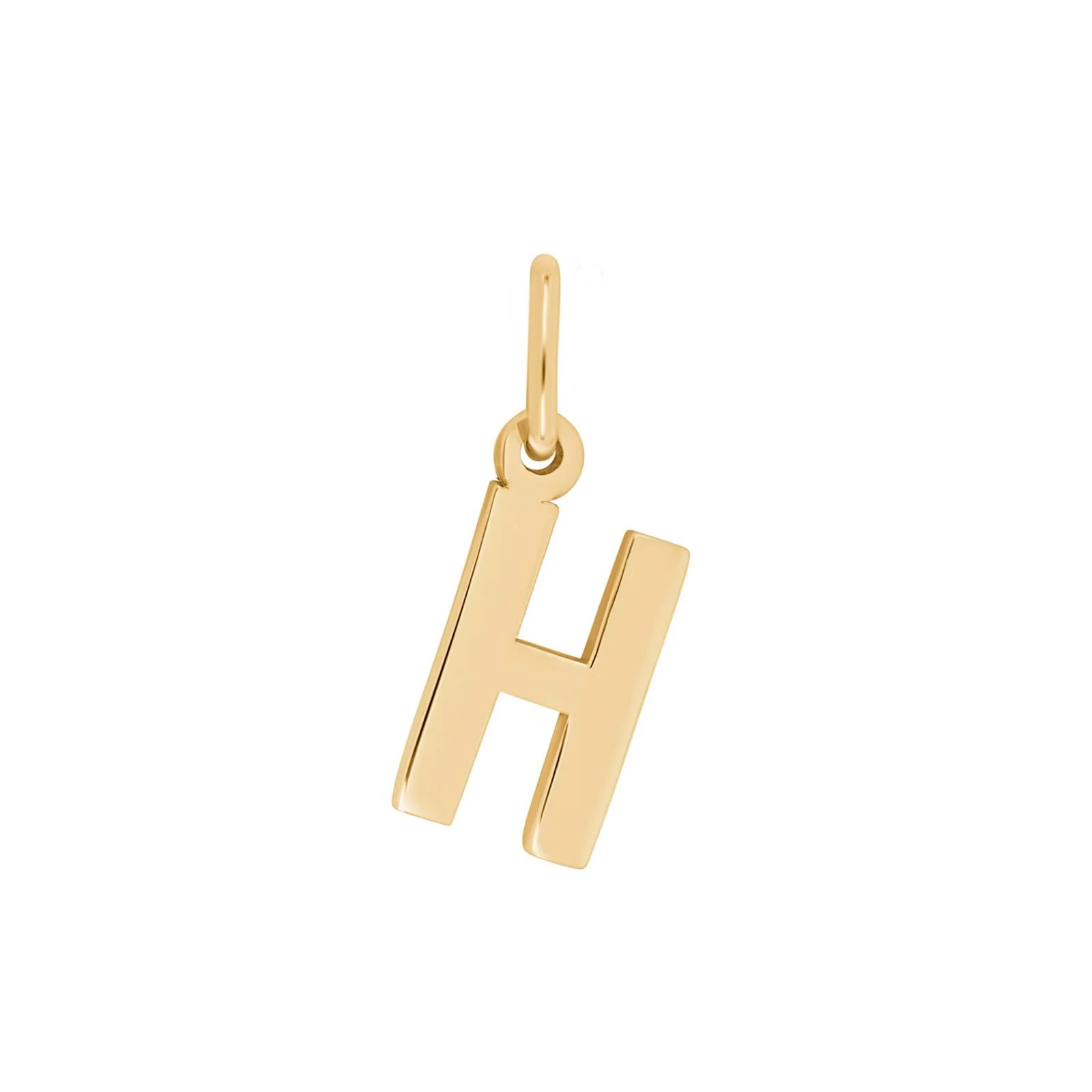 Der 14kt. Goldanh&auml;nger Buchstabe - H ist ein eleganter Schmuckanh&auml;nger aus 14-kar&auml;tigem Gold. Ideal f&uuml;r Halsketten, verleiht er jedem Outfit eine pers&ouml;nliche Note. Tragen Sie ihn am besten an einer feinen Gold- oder Silberkette, um die Sch&ouml;nheit des Anh&auml;ngers hervorzuheben. Perfekt als Geschenk oder f&uuml;r den t&auml;glichen Gebrauch.