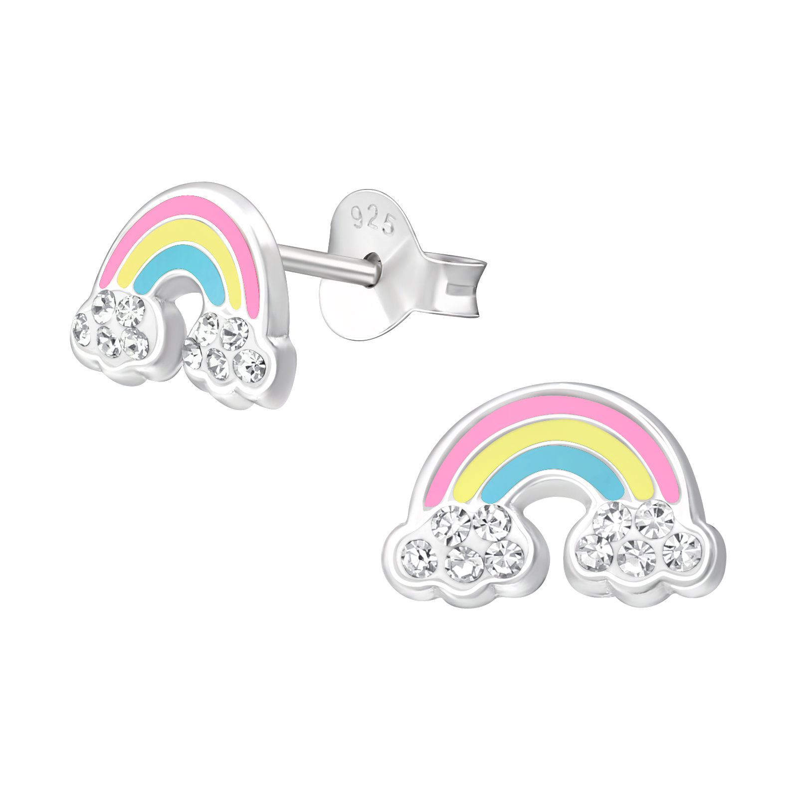 Onze Zilveren Oorstekers Regenboog (modelnummer: 49397) combineren elegantie met levendige kleuren. Deze juweelcategorie oorstekers zijn perfect voor elke gelegenheid. Draag ze met je favoriete dag- of avondoutfit voor een speelse en verfijnde look. De regenboogkleuren geven een frisse touch aan je stijl, ideaal voor zowel casual als formele gelegenheden.