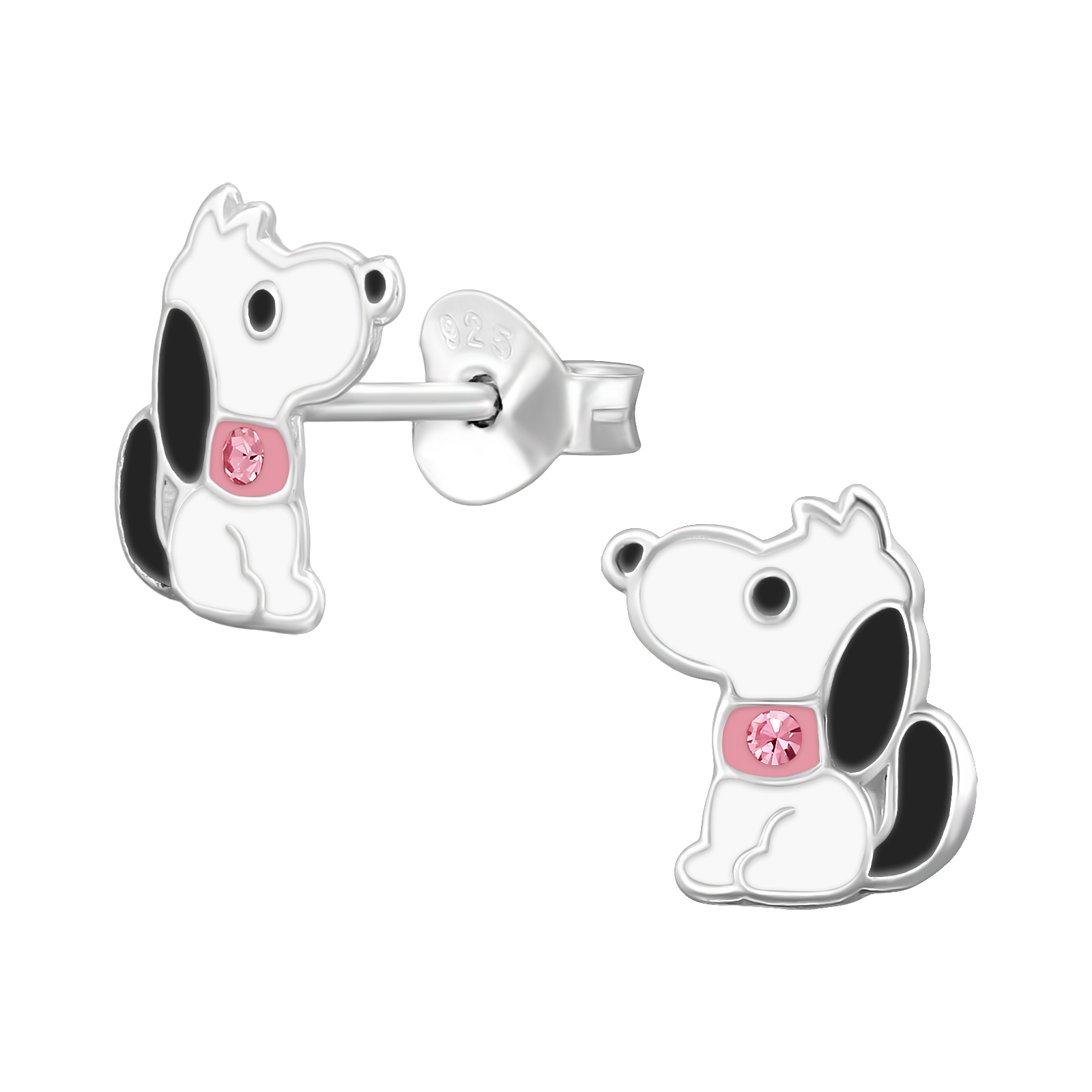 De zilveren oorstekers met modelnummer 50110 zijn schattige oorbellen met een zittend hondje, perfect voor liefhebbers van dieren. Ze vallen onder de categorie 'Jewel' en zijn van het subtype 'Bicolor' stud oorbellen. Deze oorstekers zijn veelzijdig en stijlvol voor dagelijks gebruik en passen bij casual of elegante outfits. Een must-have accessoire voor elke sieradenliefhebber.