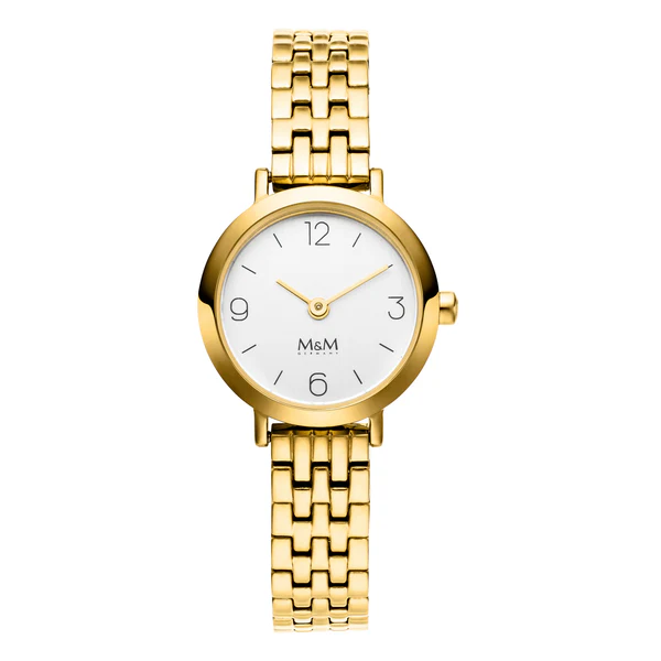 dames M&M horloge met double kast en band