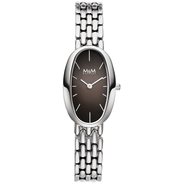 Dames M&M horloge met metalen band