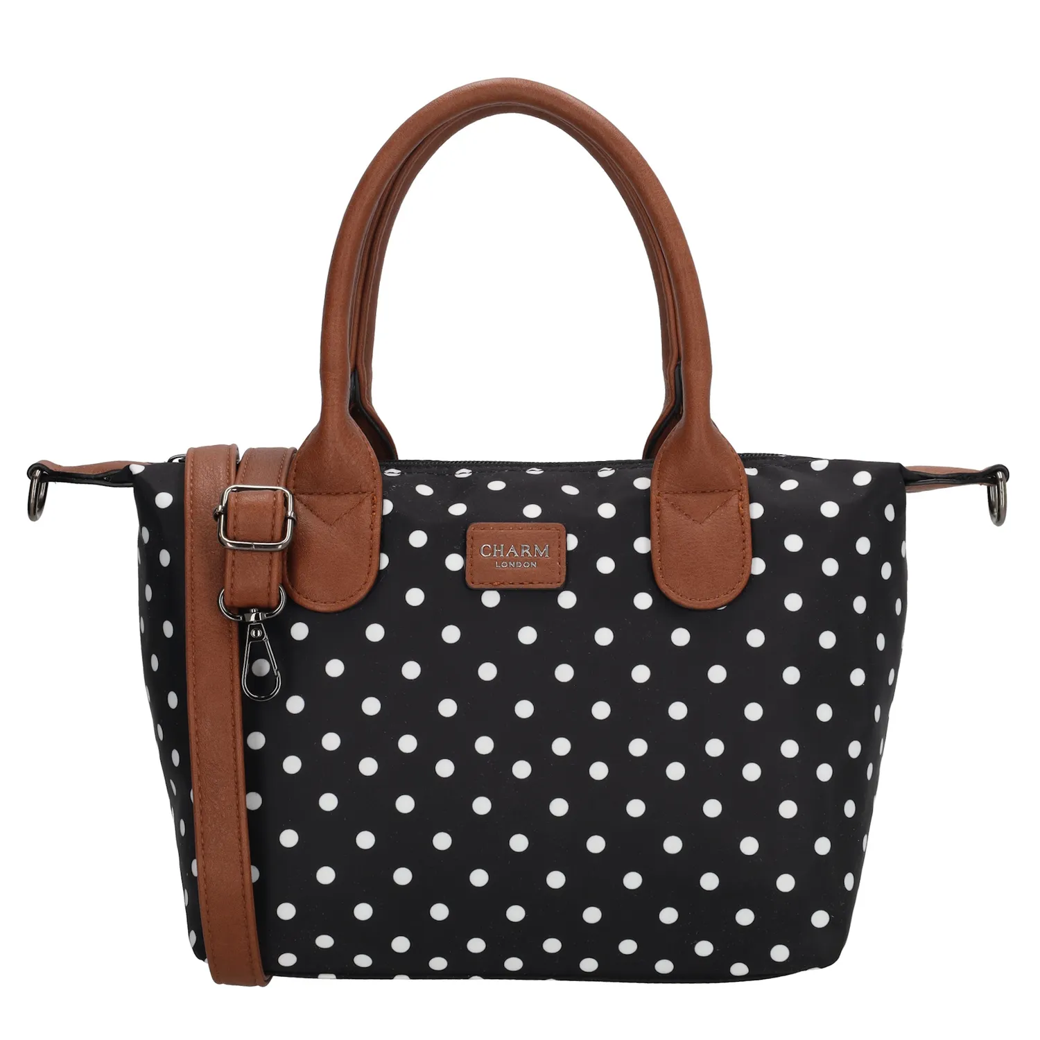 Deze schattige handtas komt uit de Buckingham serie van Charm London. De bruine details op de handtas maken 'm helemaal af. De tas is ideaal voor dagelijks gebruik. In de tas passen al jouw dagelijkse essentials die je nodig hebt. Je neemt de tas mee aan het handvat &oacute;f je draagt 'm aan de verstelbare en afneembare schouderband. Ben jij al verliefd geworden op dit leuke tasje?


De tassen van Charm London zijn ge&iuml;nspireerd op de iconische Britse modehoofdstad Londen. Ze zijn ge&iuml;nspireerd op de luxueuze materialen en typerende modellen die daar te zien zijn. Fashionable en stijlvolle damestassen van echt leer of kunstleer, gemaakt zodat jij er elke dag fantastisch uit kunt zien! 

De eigenschappen van deze handtas zijn: 

Hoofd- en achtervak met ritssluiting
Dubbel handvat
Verstelbare en afneembare schouderband