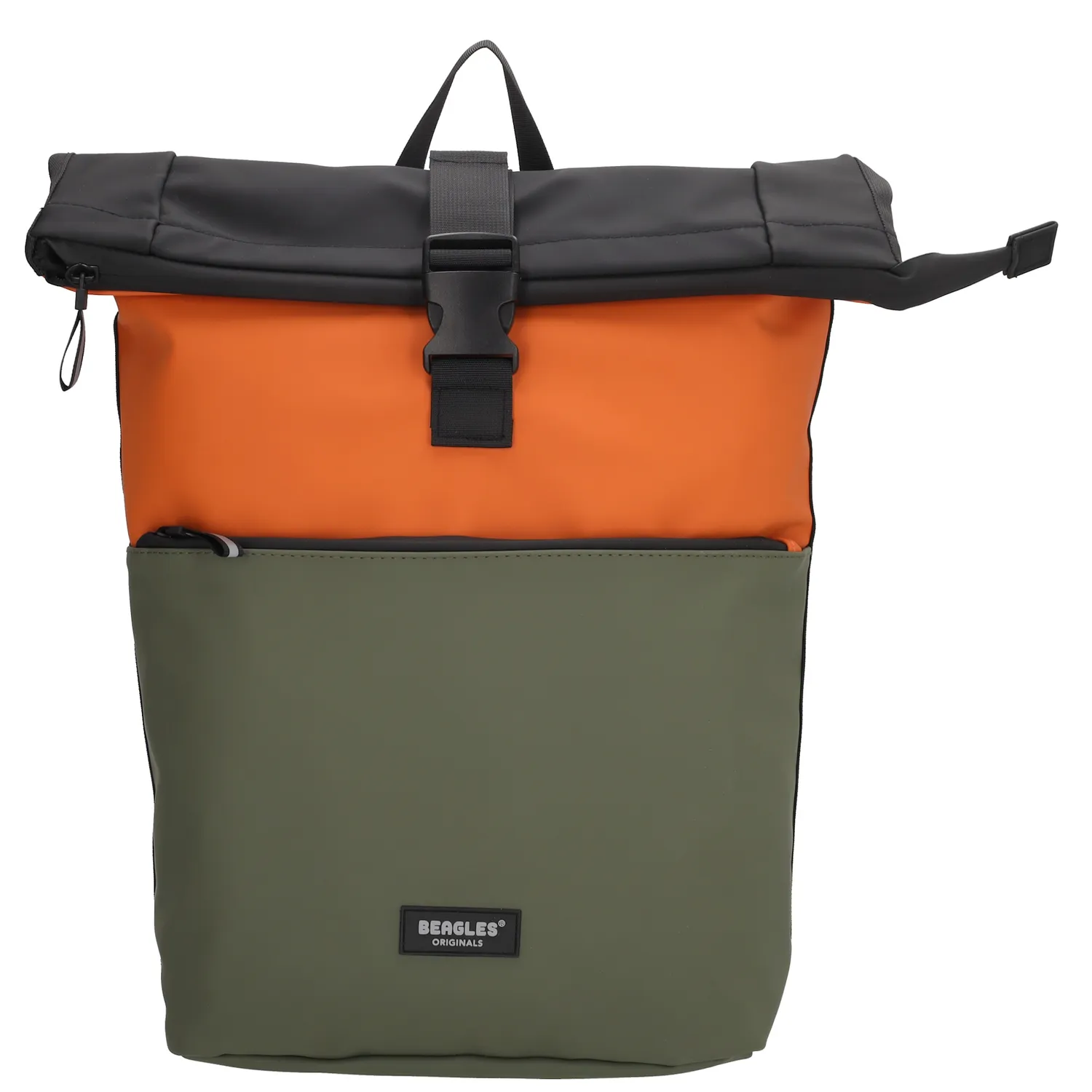 Deze Beagles Originals rugzak is echt een aanrader! Deze toffe rugzak ziet er niet alleen leuk uit door de verschillende gekleurde vlakken, maar is ook nog eens erg praktisch. De rugzak heeft een hoofdvak met een laptopvak voor een laptop tot 15,6 inch. Daarnaast heeft de rugzak een voor- en achtervak. De rugzak sluit met een rits en heeft een overslag met een klikgesp. In combinatie met het waterafstotende materiaal zijn jouw spullen in deze tas optimaal beschermd. Met de gewatteerde schouderbanden draag je de rugzak comfortabel met je mee. Ga jij voortaan in stijl naar werk of school? 

De eigenschappen van deze rugzak zijn: 

Hoofdvak met ritssluiting en overslag 
Voor- en achtervak  
15,6 inch laptopvak
Verstelbare schouderbanden 
Enkel handvat
Waterafstotend materiaal 