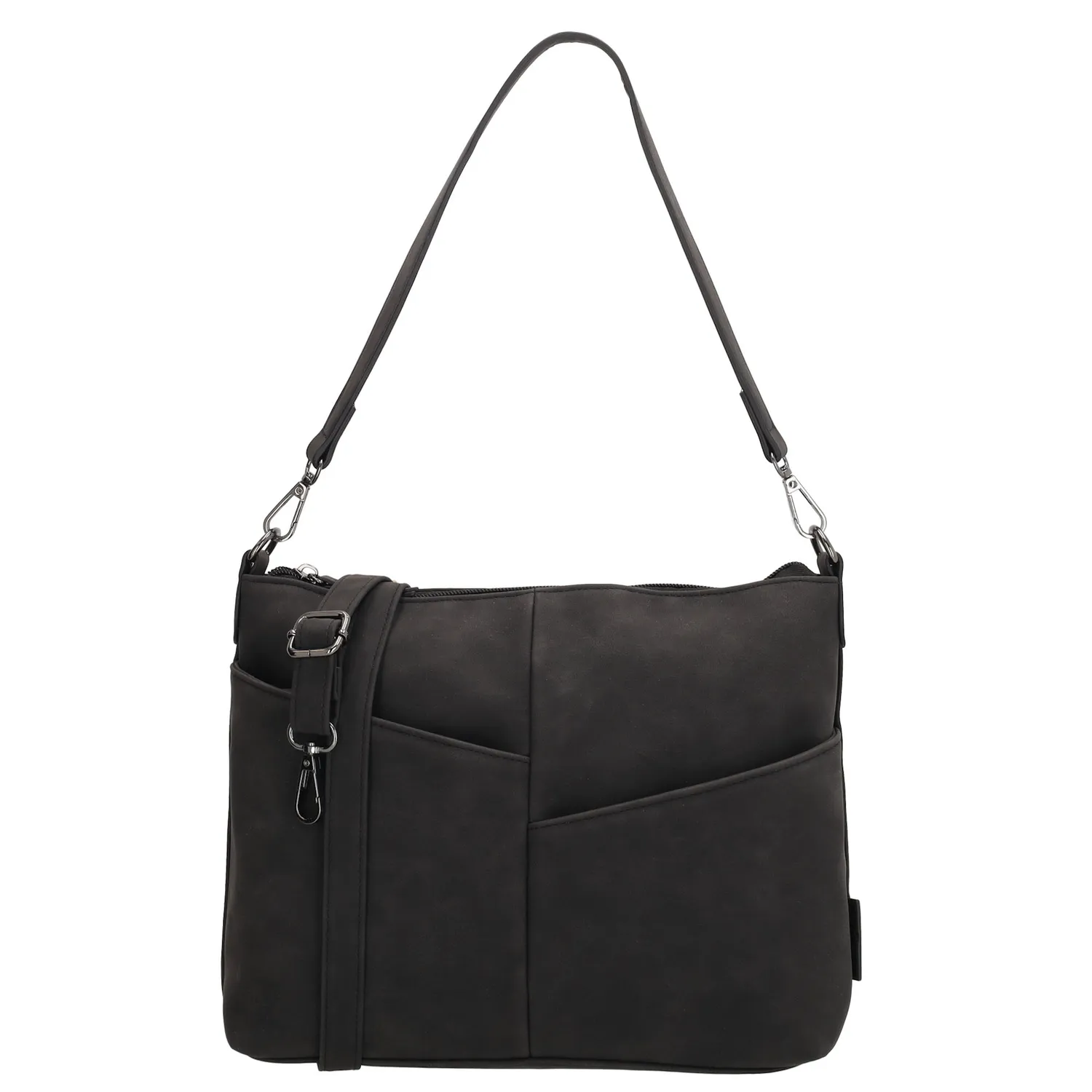 De Beagles Lourenza Schoudertas is een compacte en stijlvolle tas voor dagelijks gebruik. Met zijn praktische indeling is deze tas ideaal voor dagelijks gebruik.

Binnenin vind je een handig telefoonvak en een ritsvak om je essentials netjes en overzichtelijk op te bergen. De tas sluit veilig met een ritssluiting.

Aan de voorkant zitten twee handige ritsvakken voor spullen die je snel wilt pakken, terwijl het achterritsvak perfect is voor kleinere waardevolle items.

De tas heeft een kort afneembaar handvat dat je over de schouder kunt dragen voor een elegante look. Daarnaast wordt de tas geleverd met een lange, afneembare en verstelbare schouderband, zodat je hem ook comfortabel crossbody kunt dragen voor extra gemak.

Kenmerken:

Compacte en stijlvolle schoudertas

Binnenin met telefoonvak en ritsvak

Sluit volledig met een rits

Twee ritsvakken aan de voorkant en een achterritsvak

Kort afneembaar handvat voor over de schouder

Inclusief lange, afneembare en verstelbare schouderband voor crossbody gebruik