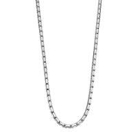 Ketting in staal. De ketting heeft een lengte van 45 cm te verlengen tot 50 cm