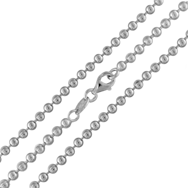 MY iMenso "bead" necklace (925/rhod-plated) 50cm 