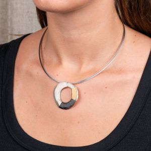 3kleuren Ombre oxy  zilv verguld