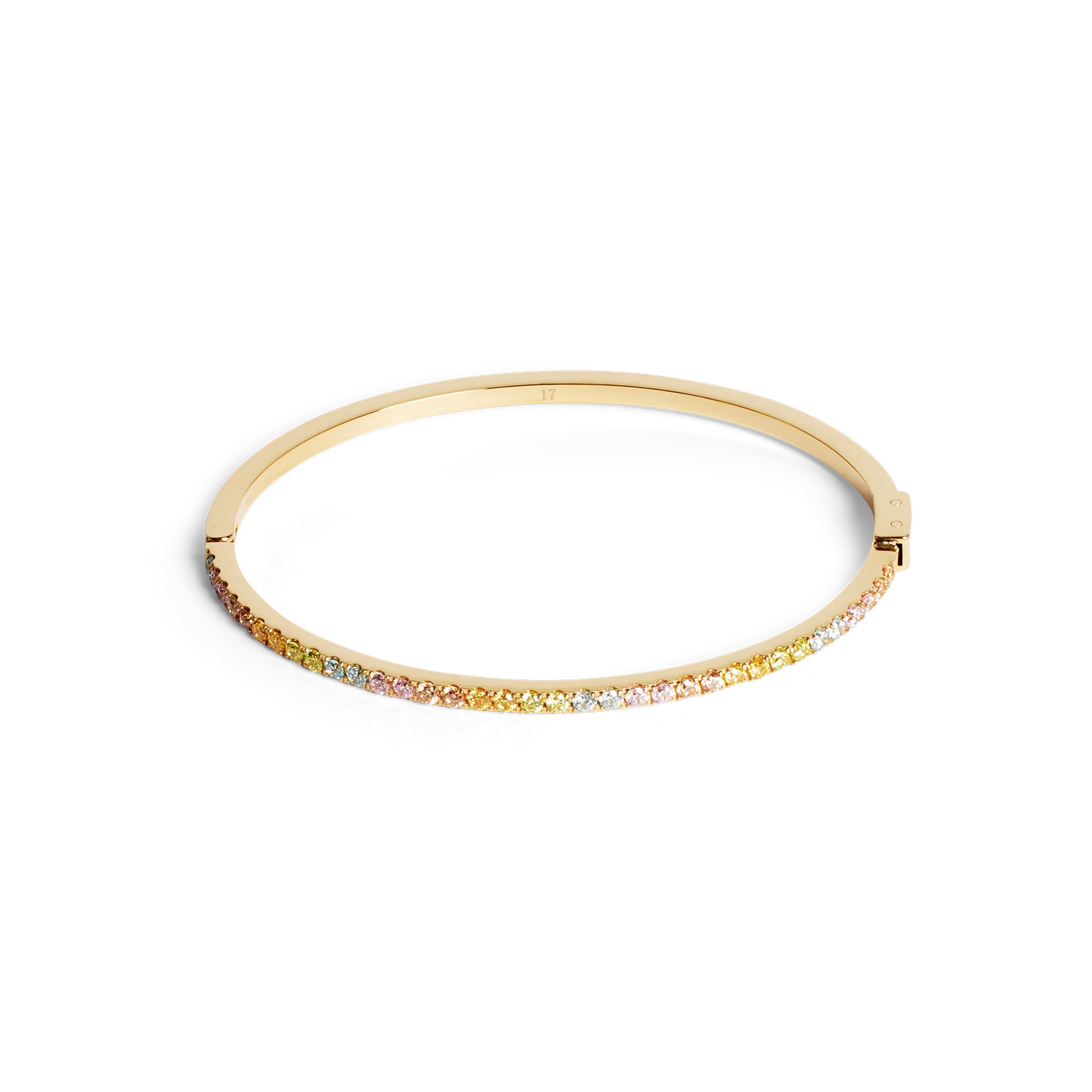 Coeur de Lion bangle armband met pastel gekleurde crystal.