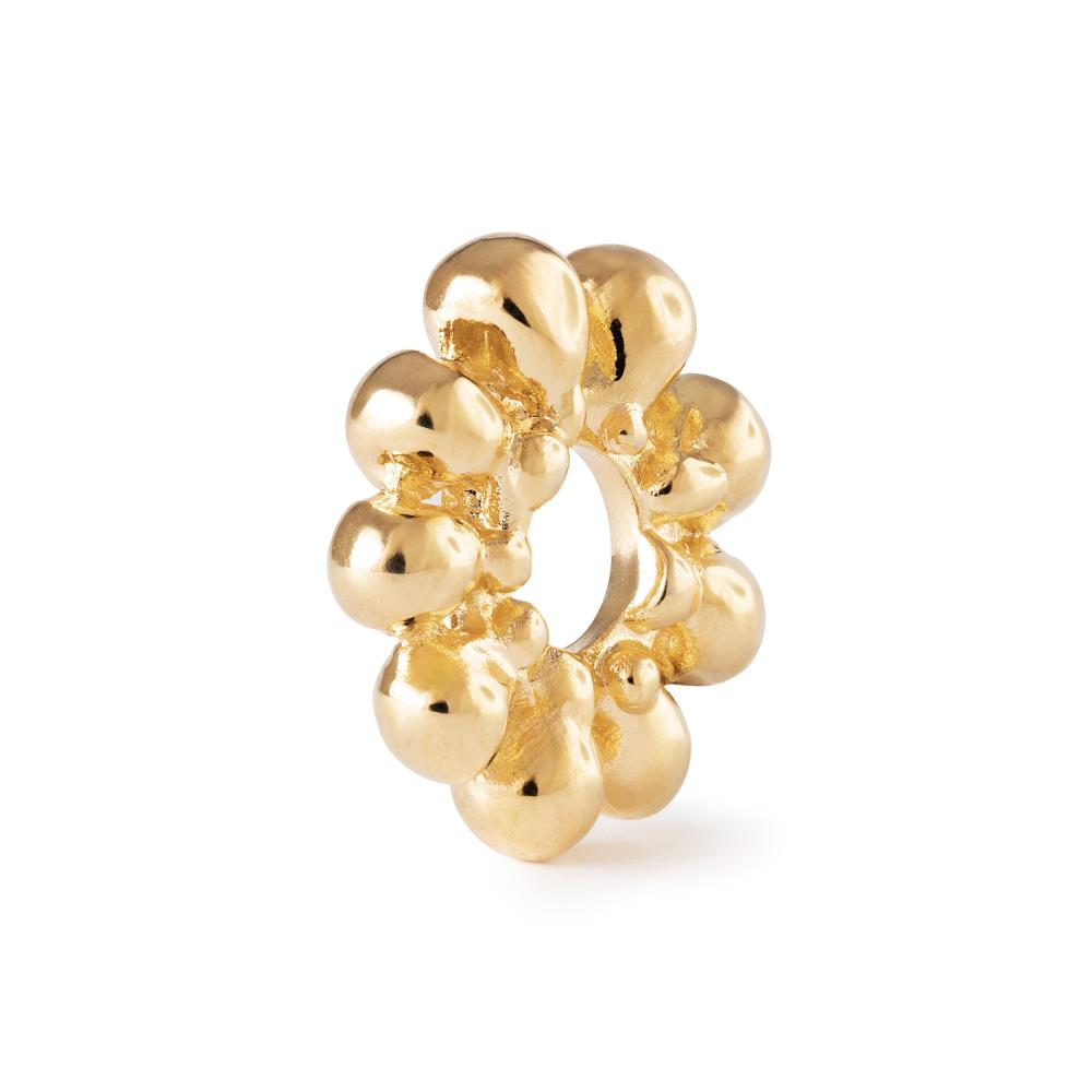 De Trollbeads Verbinder van licht, modelnummer TGPBE-30002, is een verguld sieraad dat als hanger kan worden gedragen. Het combineert elegantie met veelzijdigheid, ideaal om je persoonlijke stijl te benadrukken. De beste manier om het te dragen is aan een ketting of armband, zodat het als centraal blikvanger fungeert. Perfect voor elke gelegenheid.