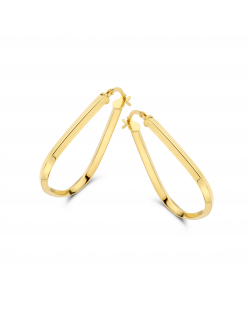 Fjory oorring vlakke buis peervorm 19,3mm doorsnede, 23,2mm buitenmaat en 2,9mm breed.