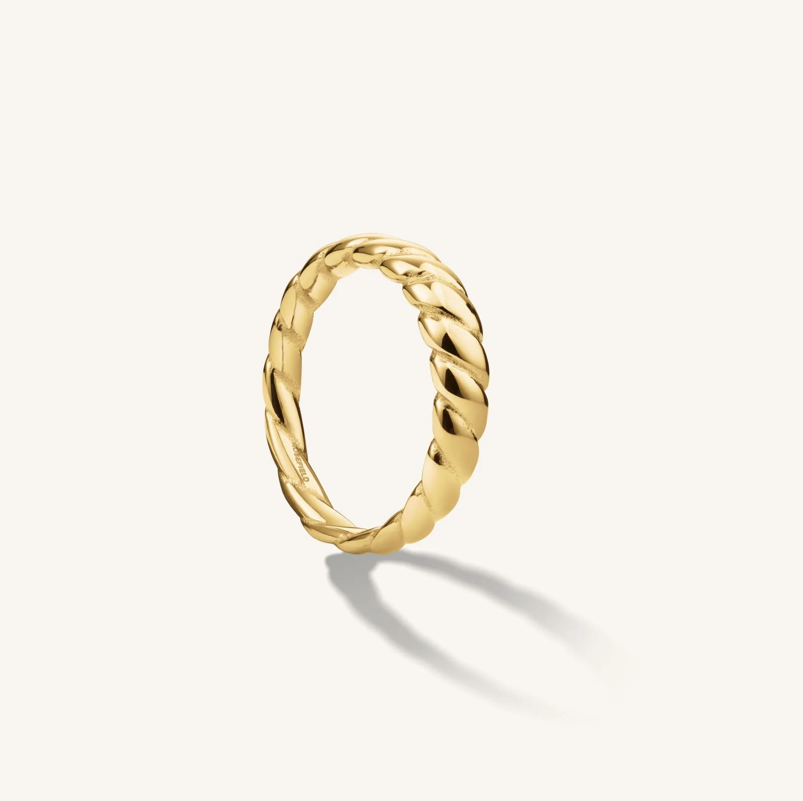 Rosefield Small Croissant Ring Goldplated mt 52