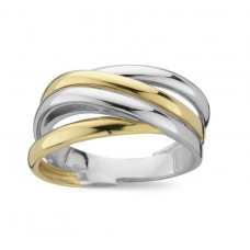 Ring 18 kt bicolor. Dit model kan ook gemaakt worden met oud goud. Geef 8 gr 18 kt en betaal enkel het maakloon 564&euro;.