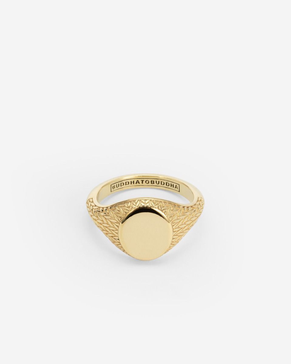Ellen Signet Ring Gold Vermeil