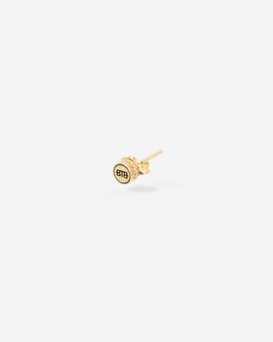 Barbara Logo Earstud Gold Vermeil Single Piece