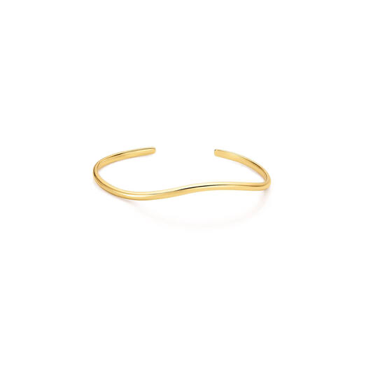 De Gold Wave Cuff Bracelet S, modelnummer AHB072-03G, valt onder de categorie "Jewel" en type "Bracelet". Deze elegante armband heeft een golvend ontwerp, perfect voor elke gelegenheid. Draag hem solo of in combinatie met andere armbanden voor een stijlvolle look. Ideaal om je pols subtiel te accentueren met een vleugje luxe.
