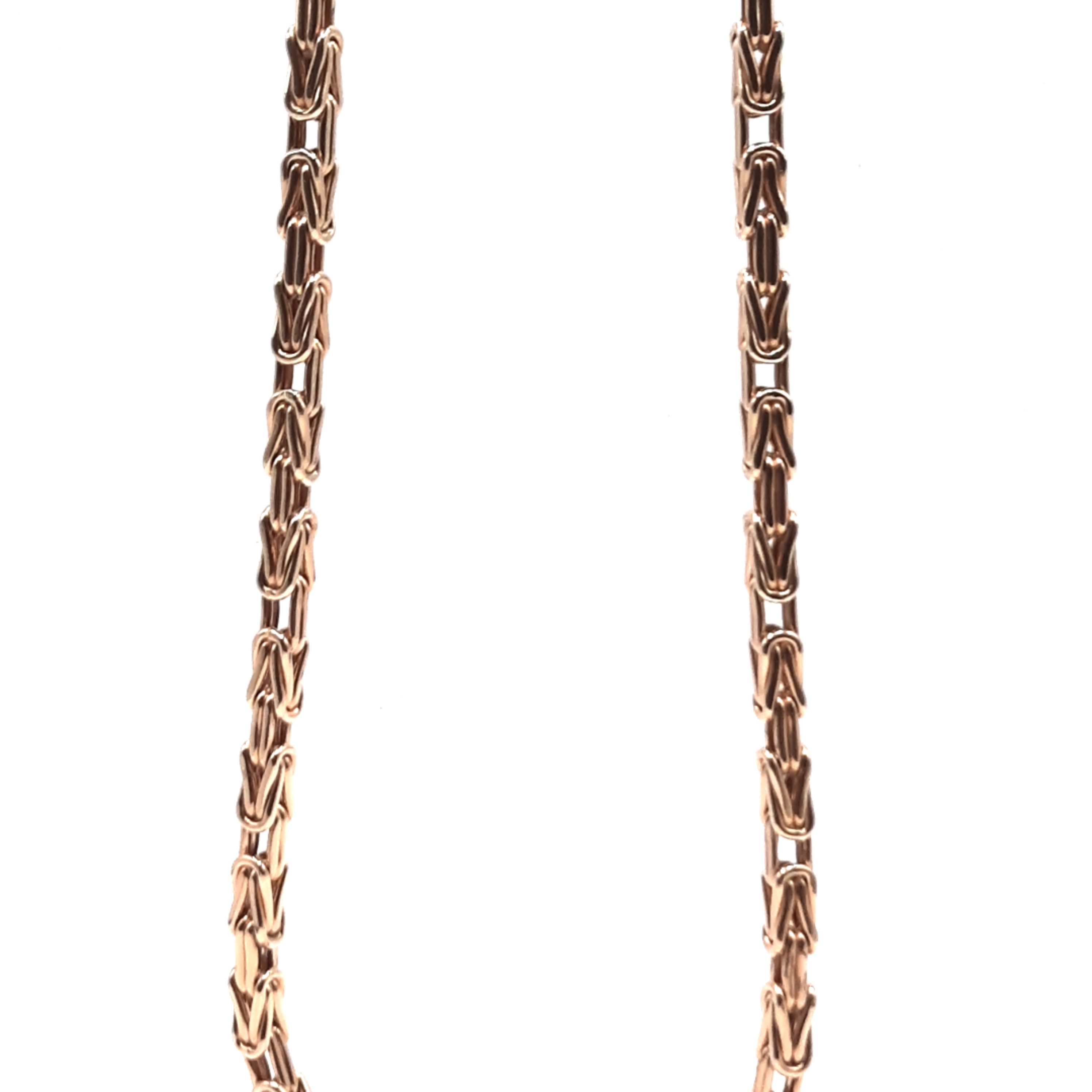 De koningsketting 14kt, modelnummer BREA-RDL-0004066, is een prachtige gouden halsketting. Gemaakt van 14-karaats goud, glanzend en goudkleurig, met een breedte van 5 mm en een gewicht van 35,66 gram. Perfect om alleen te dragen of te combineren met andere sieraden voor een stijlvolle look. Lengte: 70 cm.