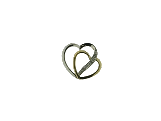 Naiomy hanger hart goud 18k met briljant