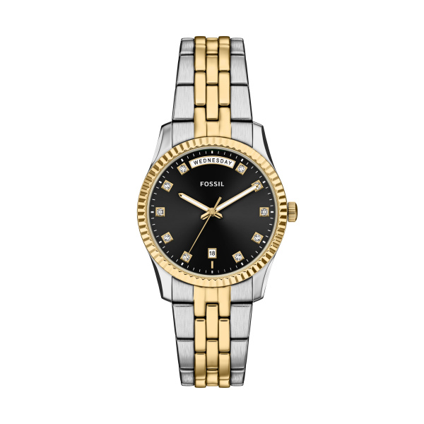 Fossil dames pols horloge uit de Scarlette Collectie. 5 ATM waterdicht.