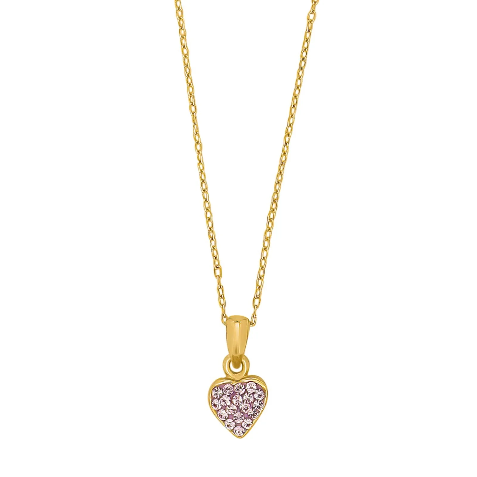 Zarte Kinderhalskette aus vergoldetem 925er Sterling-Silber mit Herz-Anh&auml;nger und funkelndem rosa Zirkonia. Das liebevolle Design macht die Kette zu einem besonderen Blickfang und einer sch&ouml;nen Geschenkidee f&uuml;r Kinder. Die hochwertige Vergoldung sorgt f&uuml;r einen warmen Goldton, w&auml;hrend das rhodinierte Silber darunter langlebig und hautfreundlich bleibt.