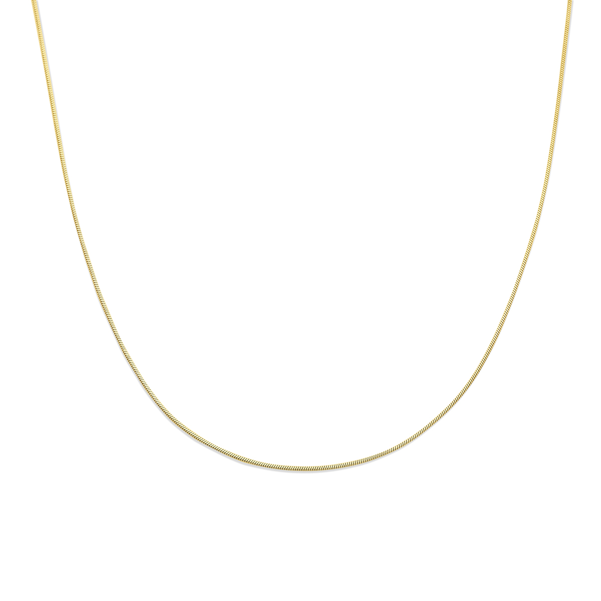 Stalen collier met een schakelbreedte van 1.4 mm