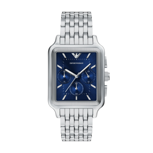 De Emporio Armani Horloge AR11750 is een stijlvol herenhorloge met een zilverkleurige roestvrijstalen band en een blauw wijzerplaat. Het horloge heeft een kastgrootte van 50 mm en geen datumaanduiding. Draag dit opvallende polshorloge bij formele of casual outfits om je look een moderne en verfijnde touch te geven.