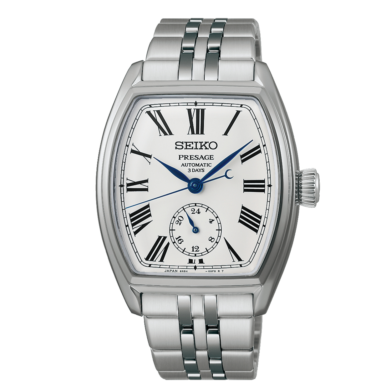 Deze emaille wijzerplaat wordt vervaardigd door deze op hoge temperatuur te bakken. Door het smelten van het emaille kunnen kleine kuiltjes, minuscule puntjes en een oneffen oppervlak ontstaan. Deze kenmerken zijn uniek voor echte ge&euml;mailleerde wijzerplaten, waarvan er geen twee precies hetzelfde zijn.