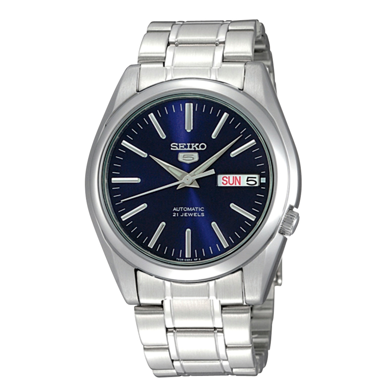 Dit herenhorloge is van het merk Seiko. Het is een analoog horloge gemaakt van staal. De diameter van de kast is 38 mm en de kast is 10.5 mm dik.
De verdere specificaties van het horloge zijn als volgt:
Glassoort: hardlex mineraal glas
Bandbreedte: 18
Kastmateriaal: staal
Waterdichtheid: 3 ATM
Techniek: automaat