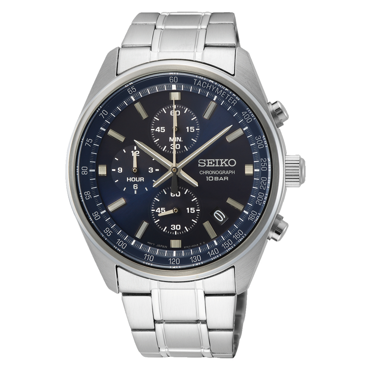 Seiko Chrono heren horloge blauw