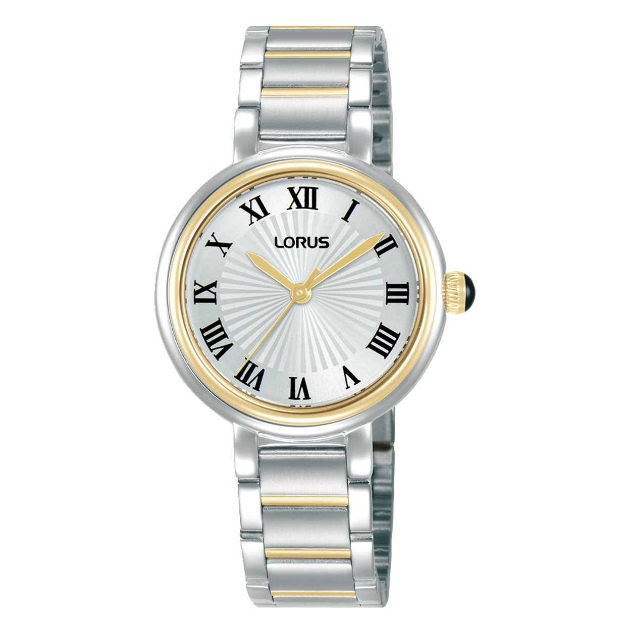 Lorus bicolor stalen dameshorloge met romeinse cijfers