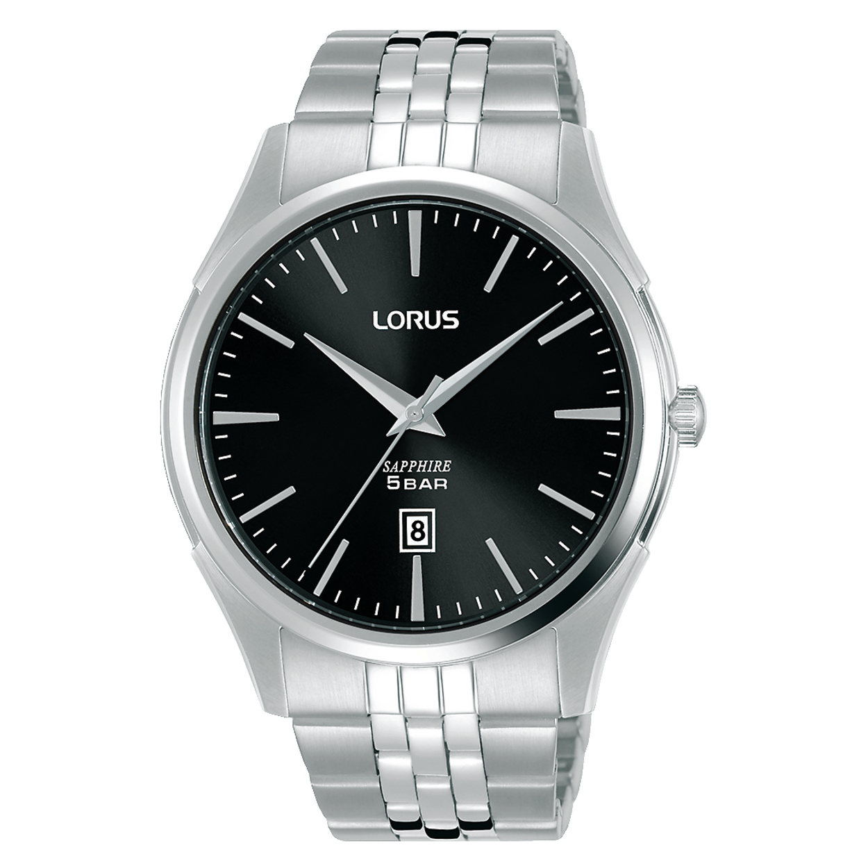 Dit is een herenhorloge van het merk Lorus. Het is een analoog horloge gemaakt van staal. De diameter van de kast is 42 mm en de kast is 10 mm dik.
De verdere specificaties van het horloge zijn als volgt:
Kastvorm: rond
Kastkleur: zilverkleurig
Kastmateriaal: staal
Bandbreedte: 19.5 mm
Bandlengte: 247 mm
Sluiting: vouwsluiting met drukker
Wijzerplaatkleur: zwart
Glassoort: saffier glas
Waterdichtheid: 5 ATM
Techniek: quartz