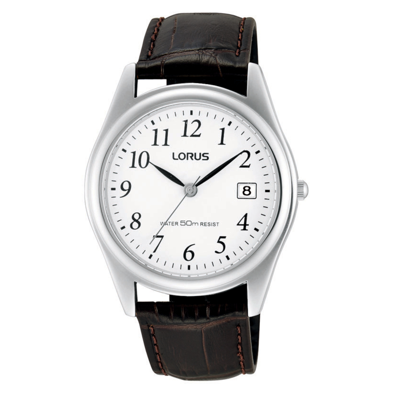 Dit herenhorloge is van het merk Lorus. Het is een analoog horloge gemaakt van leer. De diameter van de kast is 38 mm en de kast is 8 mm dik.
De verdere specificaties van het horloge zijn als volgt:
Glassoort: hardlex mineraal glas
Bandbreedte: 20
Kastmateriaal: metaal
Waterdichtheid: 5 ATM
Techniek: quartz