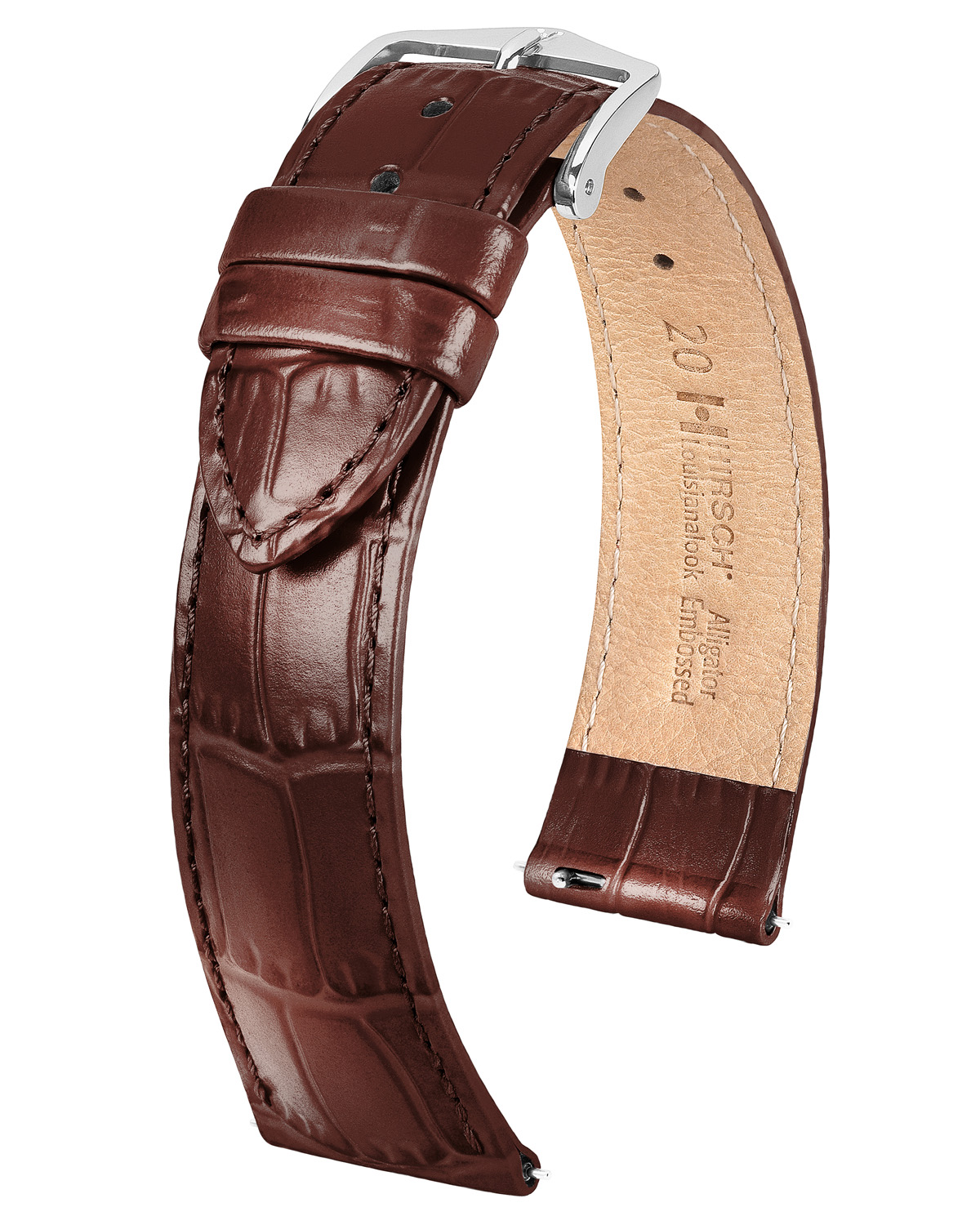 HIRSCH LOUISIANALOOK L BROWN 20/18MM 03427010-2-20.
De specificaties zijn als volgt:
Bandbreedte: 20