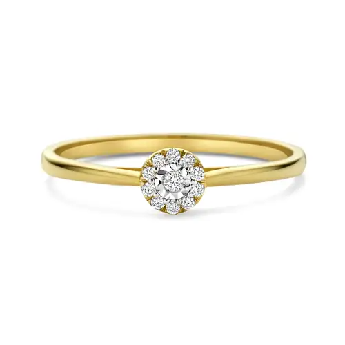 Deze gouden ring uit de Swing Jewels collectie combineert elegantie met tijdloze stijl. Deze betoverende gouden ring straalt verfijning uit en is perfect voor elke gelegenheid dankzij zijn sprankelende diamanten Draag hem solo voor een subtiele glans of combineer met andere ringen voor een gedurfde look. Ideaal als aanvulling bij zowel casual als formele outfits.