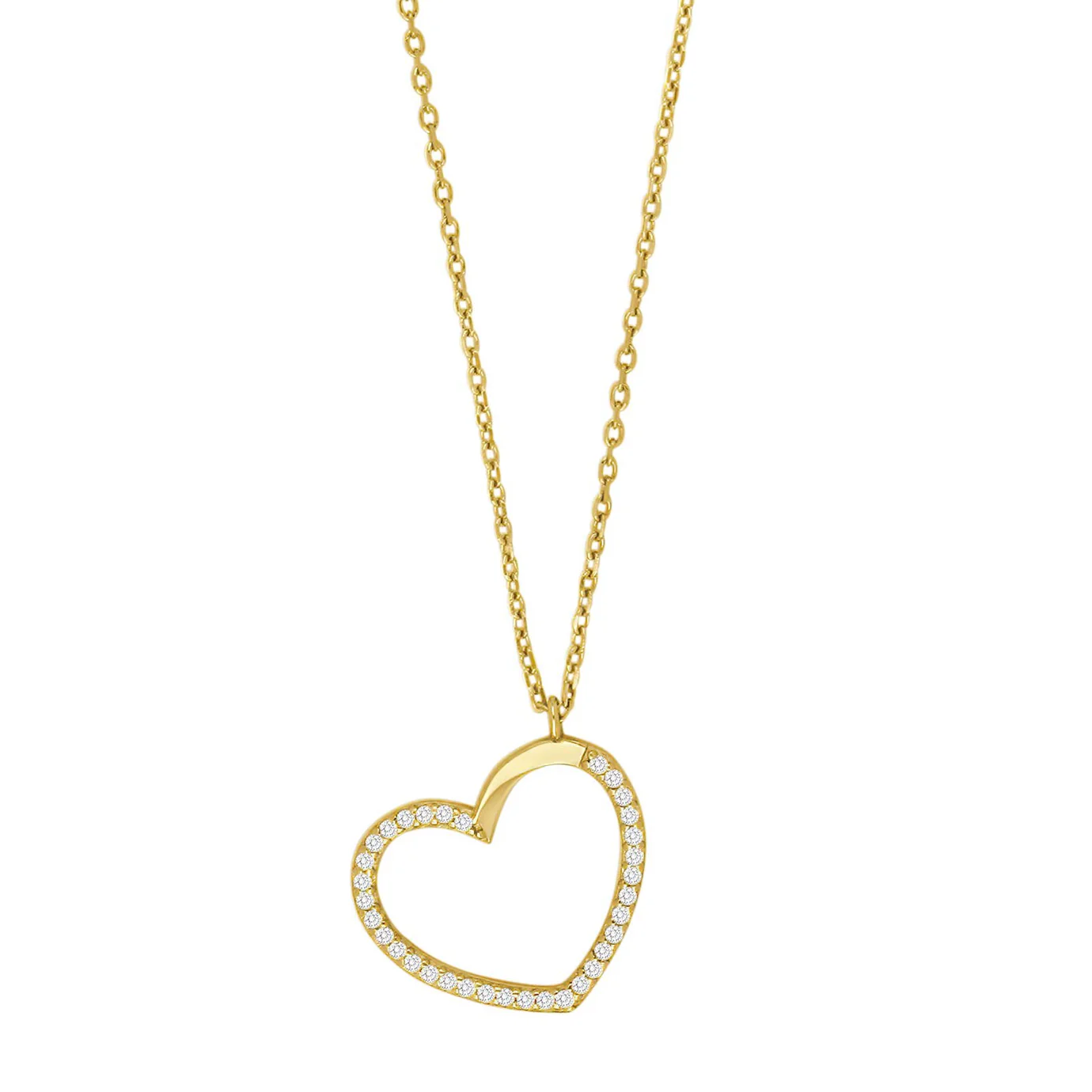 Zarter Herz-Anh&auml;nger aus vergoldetem 925er Sterling-Silber mit funkelndem Zirkonia. Das zeitlose Herzdesign verleiht jeder Kette eine liebevolle, elegante Note und eignet sich ideal zum Kombinieren oder Austauschen. Eine sch&ouml;ne Geschenkidee f&uuml;r besondere Anl&auml;sse oder als pers&ouml;nlicher Alltagsbegleiter. Die hochwertige Vergoldung sorgt f&uuml;r einen warmen Goldton und angenehmen Tragekomfort.