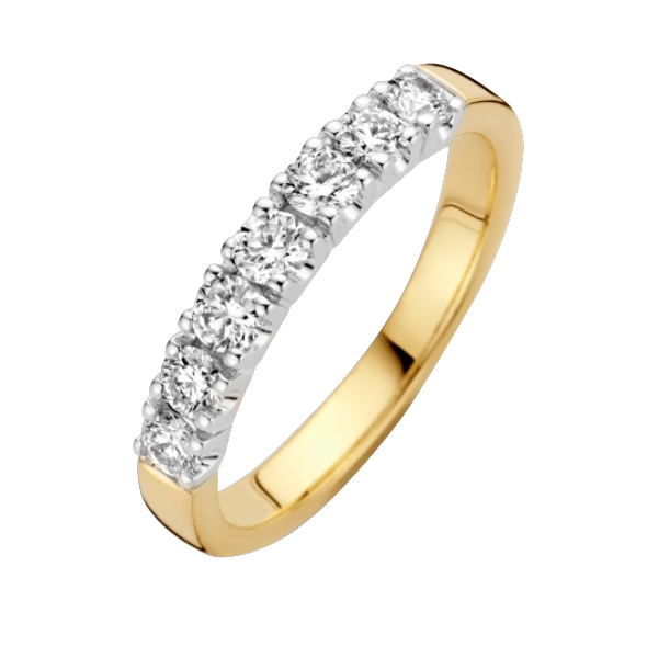 14k gouden ring met diamant