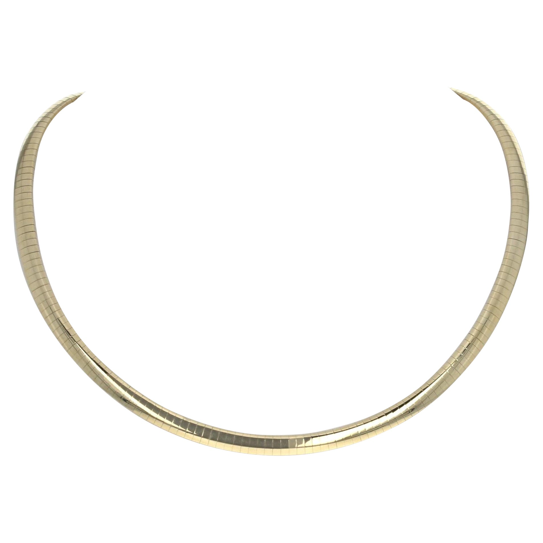 bico gouden omega choker 45cm, 3mm breed