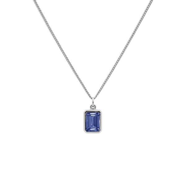 Karma Jewelry Necklace LIV Jeans Blue. De ketting is 38CM lang en kun je verlengen tot 45CM. 