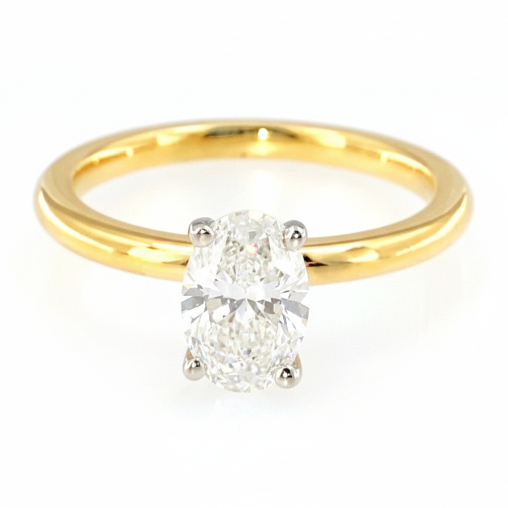 Solitair labgrown diamant 1.05ct E/VS1