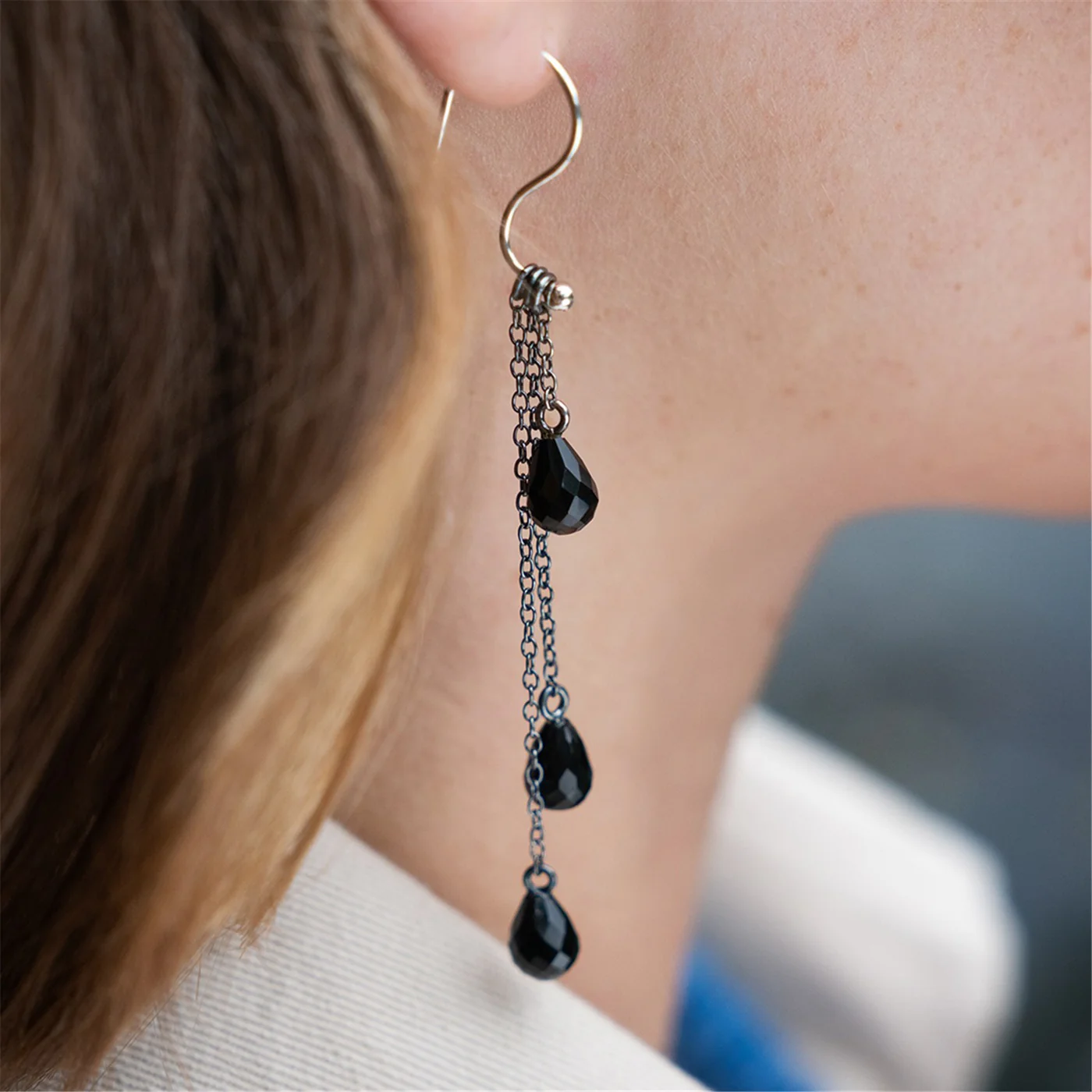 Onyx hanger (Middelste lengte v. foto)