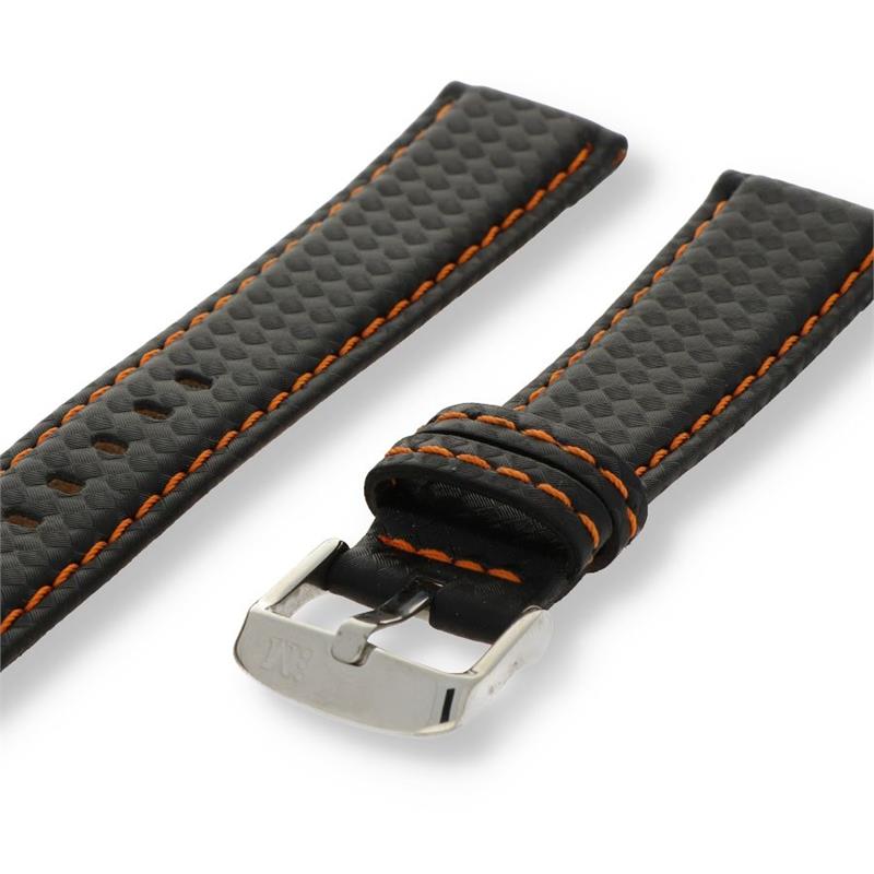 Dit is een zwarte horlogeband van het merk Morellato uit de serie Biking