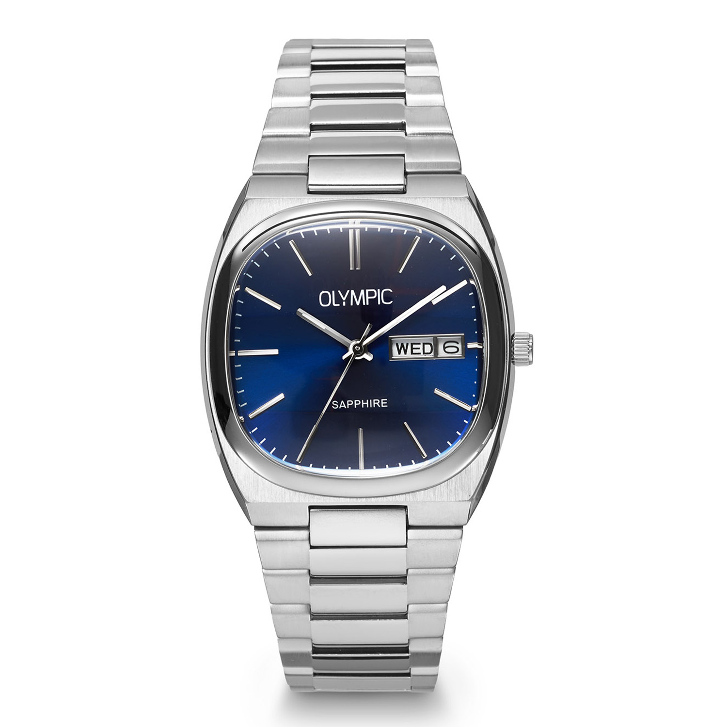 Olympic OL89HSS082 Revival Horloge Heren Staal 36mm 
Dit unieke Olympic model met artikelnummer: OL89HSS082 is een klasiek herenhorloge. Het horloge heeft een vierkante stalen kast met een gladde bezel en een blauwe wijzerplaat met een dag en datum aanduiding. Aan de kast zit een fijne stalen schakelband met een vouwsluiting. Het horloge heeft een saffierglas, een doorsnee van 36mm en is 5ATM.

Het merk:
Een mooi horloge hoeft niet duur te zijn! Het Nederlandse horlogemerk Olympic levert stoere chronografen, slimline series, digitale uurwerken en elegante dameshorloges. De prijs-kwaliteitverhouding staat bij Olympic hoog in het vaandel met prijzen die uiteenlopen van &euro; 34,95 tot en met &euro; 169,00.

100% Nederlands ontwerp, waterdicht en standaard 3 jaar fabrieksgarantie.

Specificaties:
- Vierkante kast &Oslash; 36mm
- Blauwe wijzerplaat
- Stalen schakelband
- 5ATM
- Standaard 3 jaar fabrieksgarantie
- Saffierglas