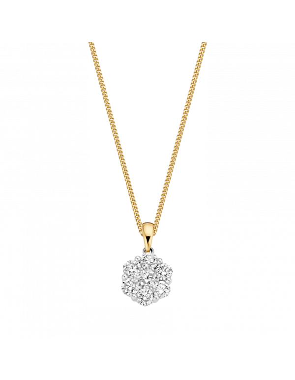 Prachtige hanger voorzien van 0.25ct briljant