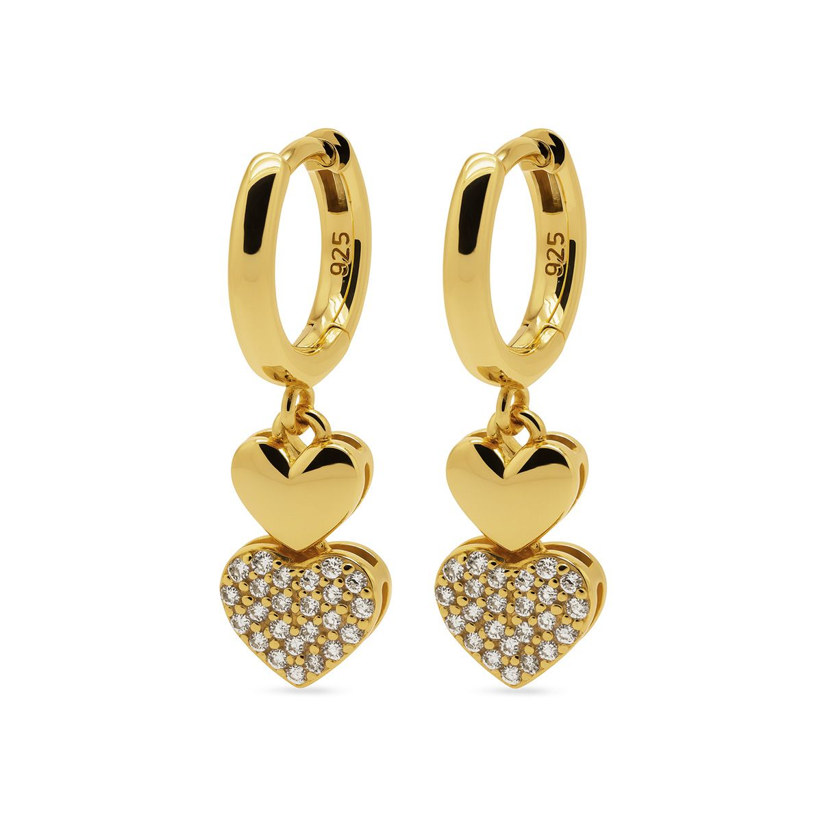 Karma Jewelry ooringen TALIA Double Heart