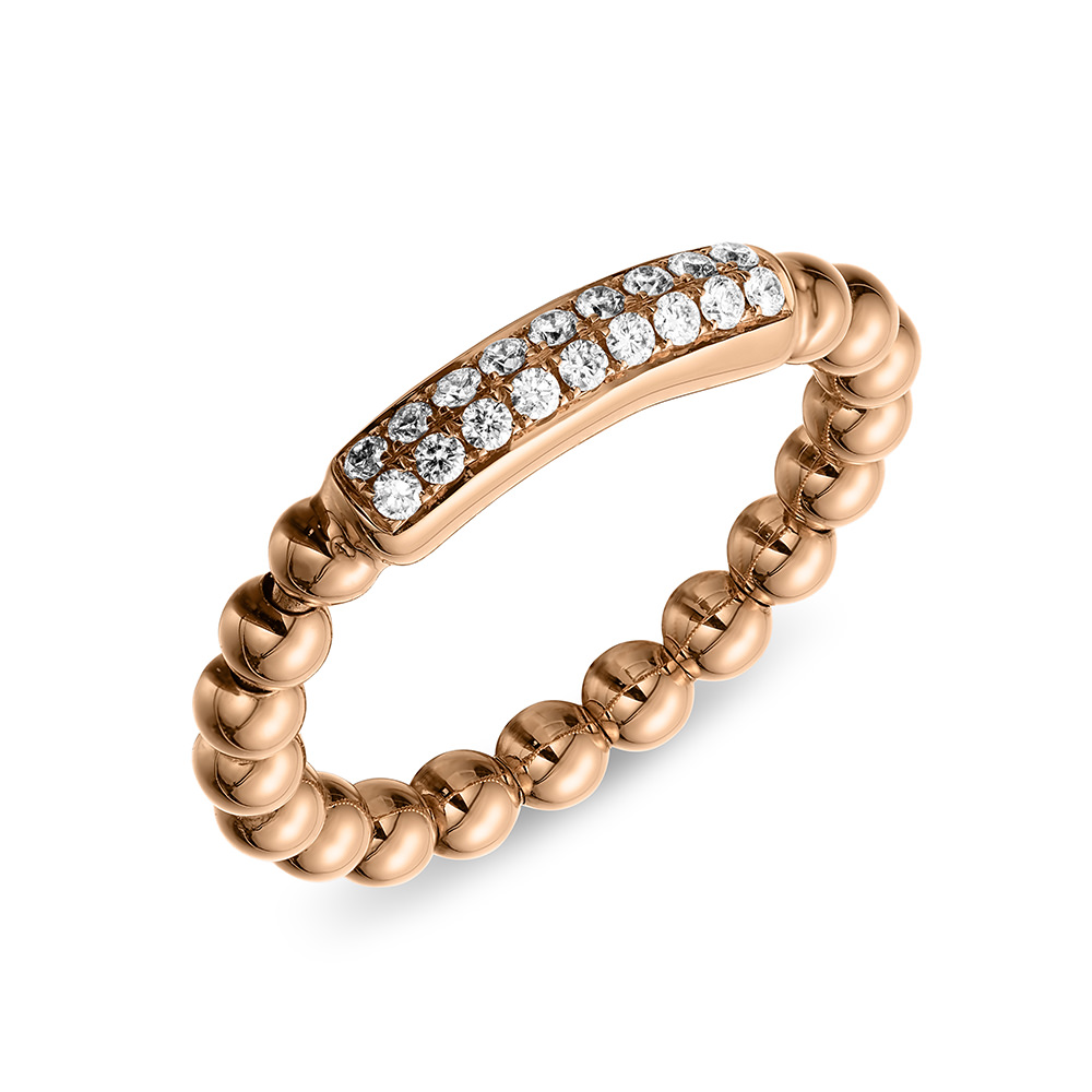 De Hulchi Belluni ring is een elegante, handgemaakte ring in 18 karaat goud. Het tijdloze ontwerp met verfijnde diamantaccenten straalt luxe en harmonie uit.