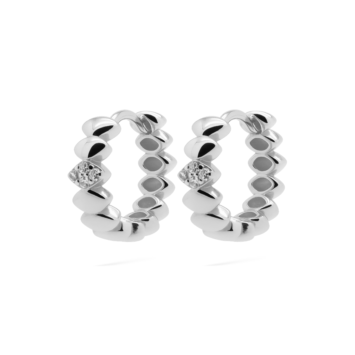 Karma Jewelry zilveren oorringen LUMI Plain 12MM