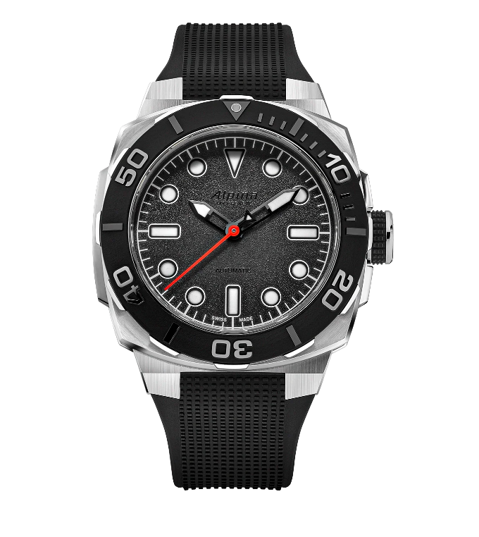 Alpina Seastrong Diver Extreme Automatic is een automatisch duikhorloge met een robuuste stalen kast, saffierglas en 300 meter waterdichtheid. Sportief, betrouwbaar en perfect voor dagelijks gebruik.