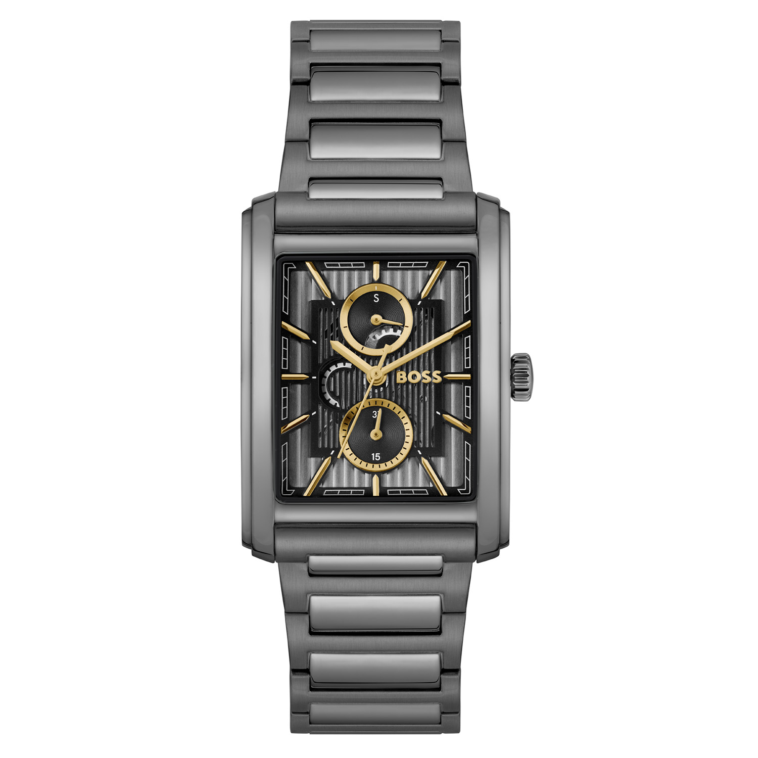 Hugo Boss Principle Dress 43mm heren horloge zwart grijs | HB1514319